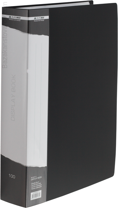 Папка c 100 файлами А4 (в чохлі), чорний