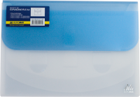 Папка-конверт А4 на липучці TRAVEL, 4отд., асорті