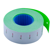 Ценник 22*12мм (1000шт, 12м), прямоугольный, внутренняя намотка, зеленый