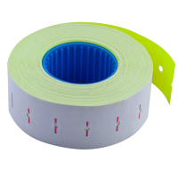 Ценник 22*12мм (1000шт, 12м), прямоугольный, внутренняя намотка, желтый