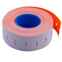 Ценник 22*12мм (1000шт, 12м), прямоугольный, внутренняя намотка, оранжевый