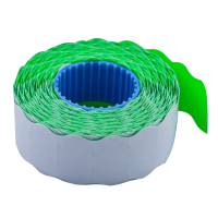 Ценник 22*12мм (1000шт, 12м), фигурный, внутренняя намотка, зеленый