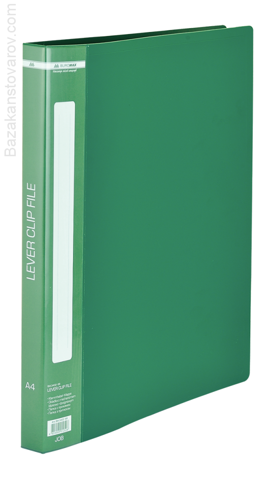 Папка A4 с боковым прижимом, зеленый