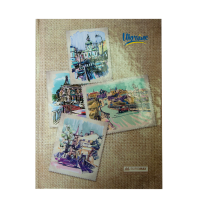 Блокнот UKRAINE, А-5, 96л., кл., тв. обл., глян. лам., св.коричневый