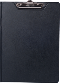Клипборд-папка А4, PVC, черный