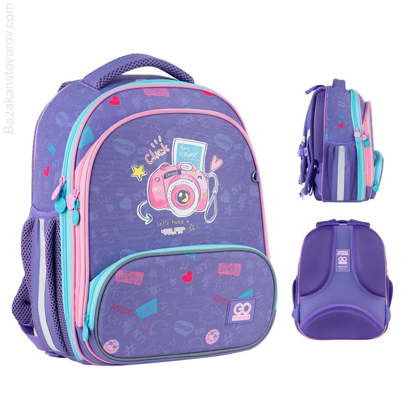 Рюкзак GoPack Education каркасний 597M-4 Say Cheese