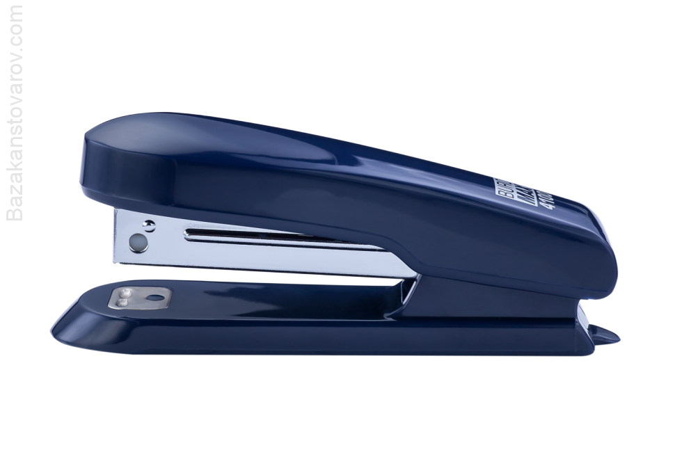 Степлер пластиковий, 15л., (скоби №10), синій