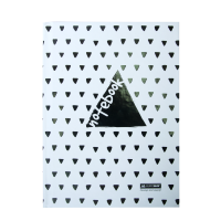 Блокнот INTENSO, А-5, 96л., клетка, тв. картон. обл., белый