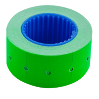 Ценник 22*12мм (500шт, 6м), прямоугольный, внешняя намотка, зеленый