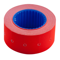 Ценник 22*12мм (500шт, 6м), прямоугольный, внешняя намотка, красный