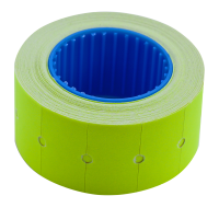 Ценник 22*12мм (500шт, 6м), прямоугольный, внешняя намотка, желтый