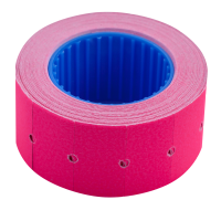 Ценник 22*12мм (500шт, 6м), прямоугольный, внешняя намотка, малиновый