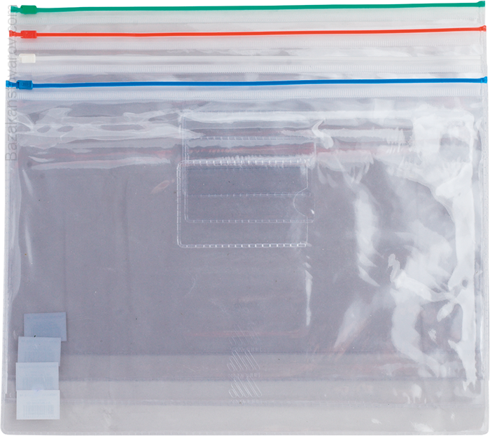 Папка-конверт А4 на молнии, ассорти