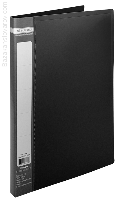 Папка А4 со скоросшивателем, JOBMAX, черный