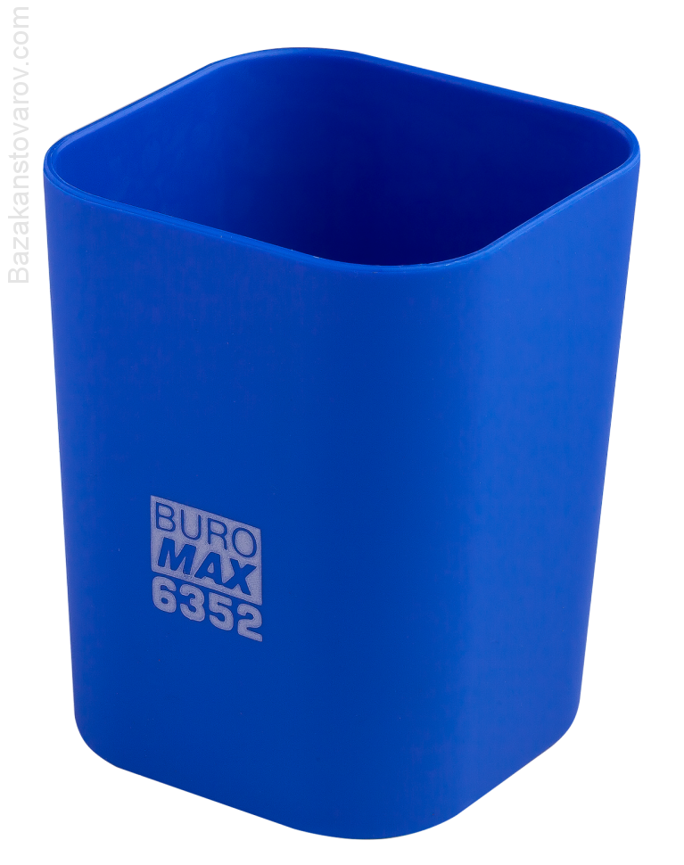 Стакан пласт. RUBBER TOUCH для письмового приладдя, синій