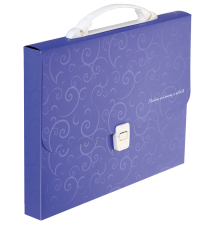 Портфель пласт А435мм, BAROCCO, фіолетовий