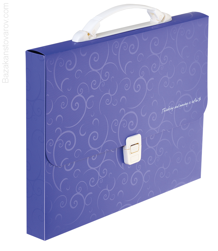 Портфель пласт A435мм, BAROCCO, фиолетовый