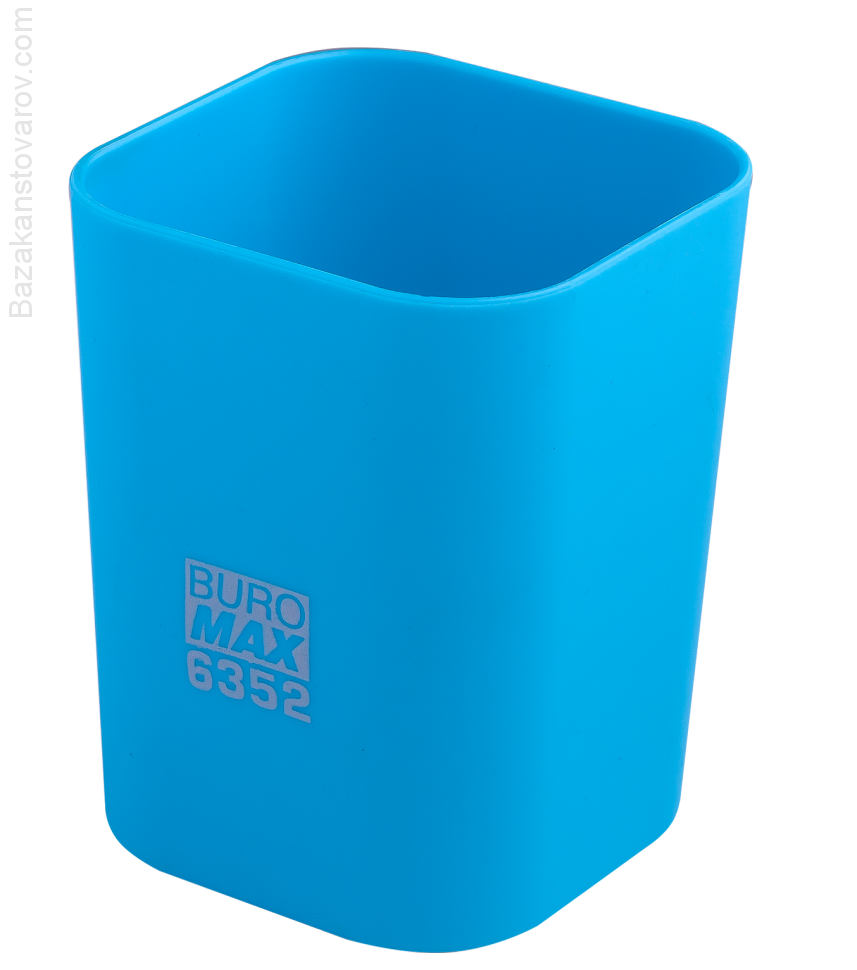 Стакан пласт. RUBBER TOUCH для письменных принадлежностей, голубой