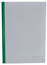 Папка швидкозшивач з притискною планкою, 10мм, зелений