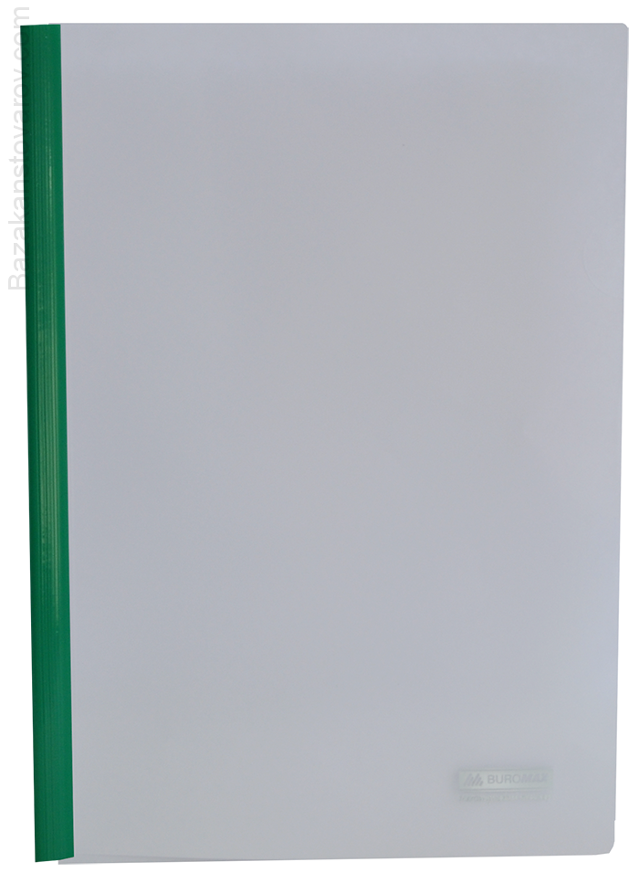 Папка швидкозшивач з притискною планкою, 10мм, зелений