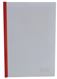 Папка швидкозшивач з притискною планкою, 10мм, червоний