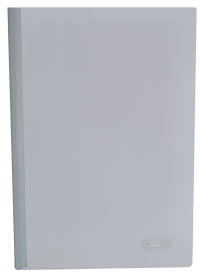 Папка швидкозшивач з притискною планкою, 10мм, білий