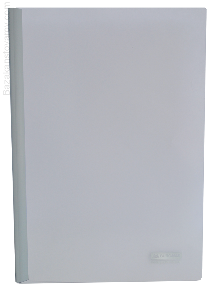 Папка швидкозшивач з притискною планкою, 10мм, білий