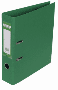 Регистратор двухстор. А4, 70мм, PP, зеленый, сборный