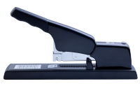 Степлер пластиковый рычаг, 100л., (скобы №23), усиленной мощности, черный, Buromax