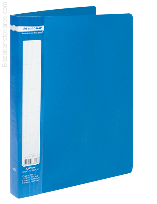 Папка c 40 файлами А4 JOBMAX, синій