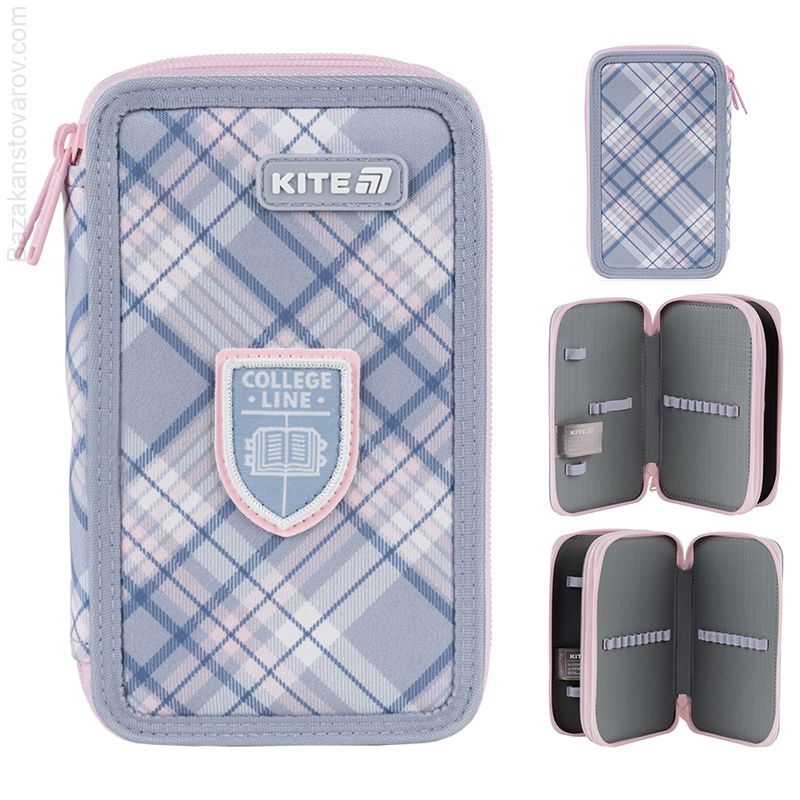 Пенал Kite 2 від., без наповнення 623 College Line Girl