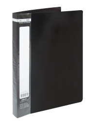 Папка c 60 файлами А4 JOBMAX, черный