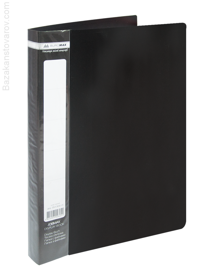 Папка c 60 файлами А4 JOBMAX, чорний