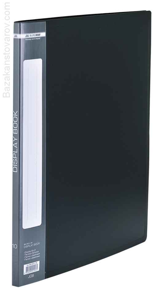 Папка c 10 файлами А4, черный