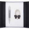 Набор подарочный "Lightness": ручка шариковая + крючек д сумки, черный
