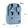 Рюкзак GoPack Education Teens 178 сіро-блакитний