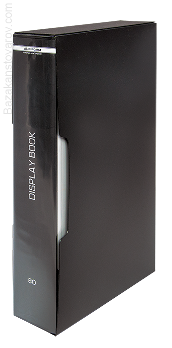 Папка c 80 файлами А4 (в чохлі), чорний